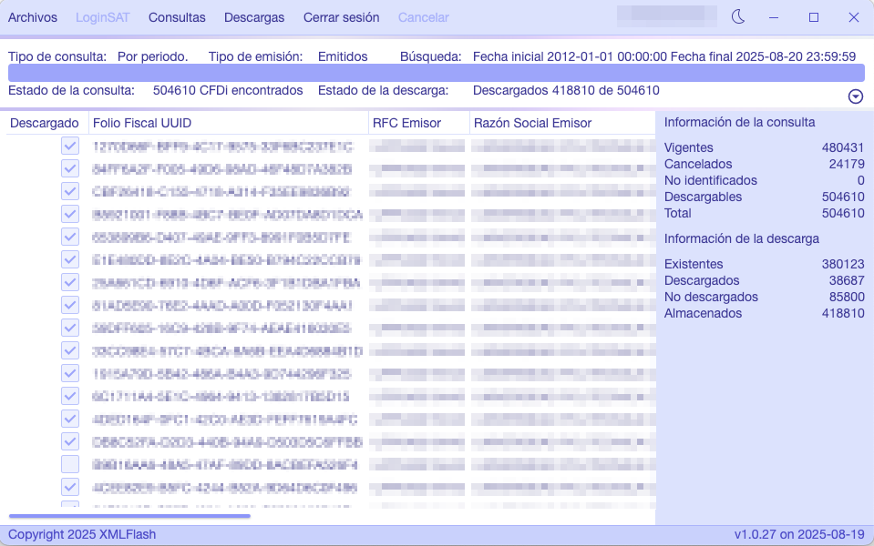 XMLFLASH Dashboard